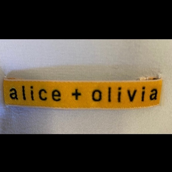 ALICE +OLIVIA  brushstroke print dress. M /L ?( missing) - Picture 5 of 7